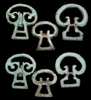 Buckles, Dura-Europos Type, Trio, c. 3rd Cent AD Buckles, Dura-Europos Type, Trio, c. 3rd Cent AD